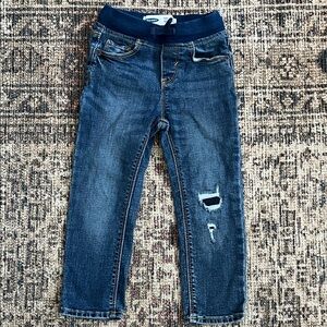 Old Navy Boys Blue Distressed Stretch Jeans